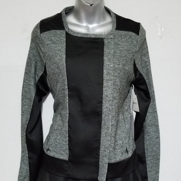 NORDSTROM RACK Gray and Black moto Jacket - Picture 10 of 12